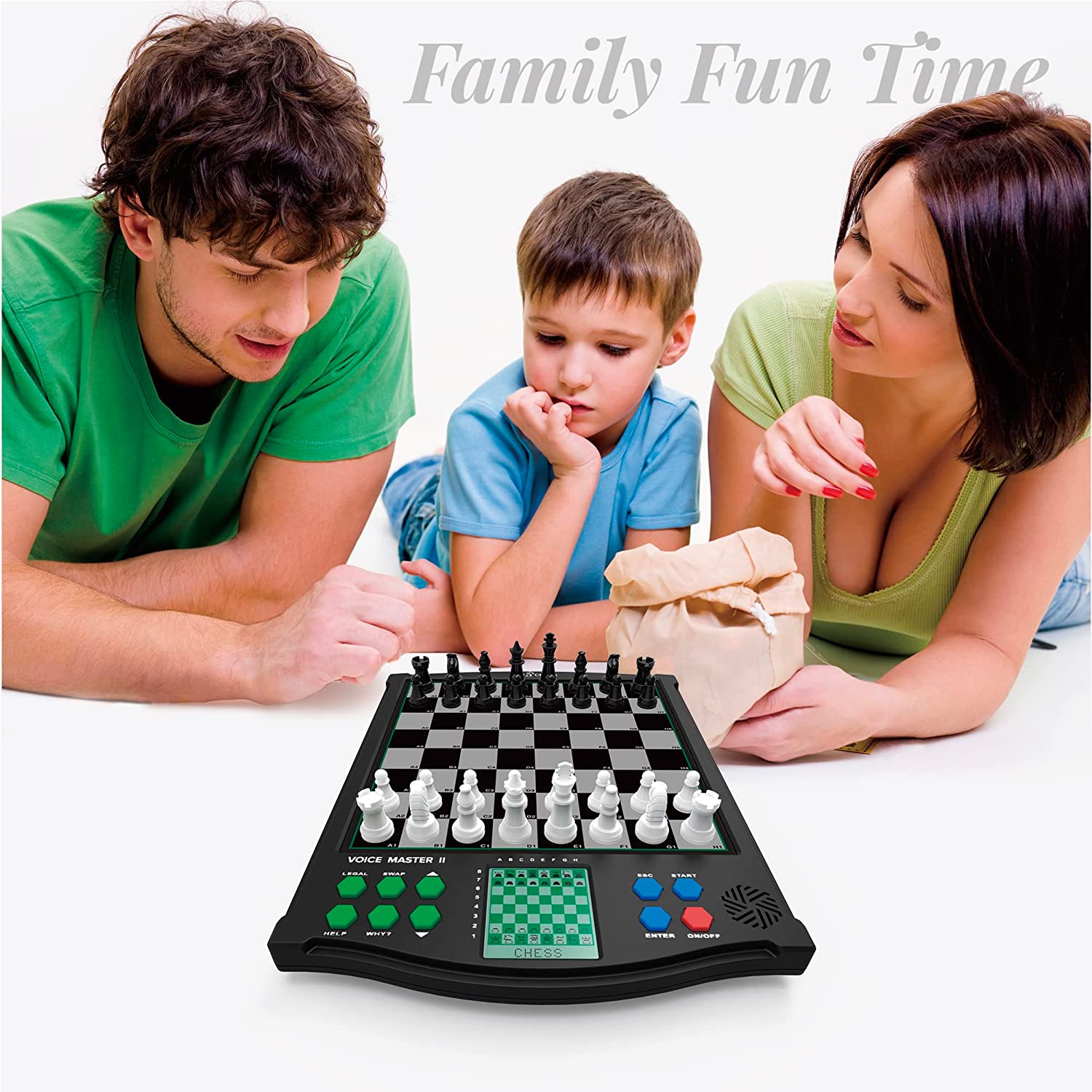 TOP 1 CHESS Classic Voice Master Electronic Chess Set