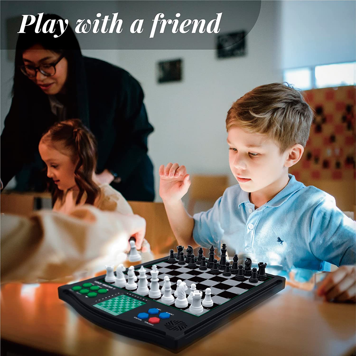 Top 1 Chess Electronic Chess Set, Chess Sets for Adults, Chess Set for  Kids, Voice Chess Computer Teaching System, Chess Strategy Beginners  Improving