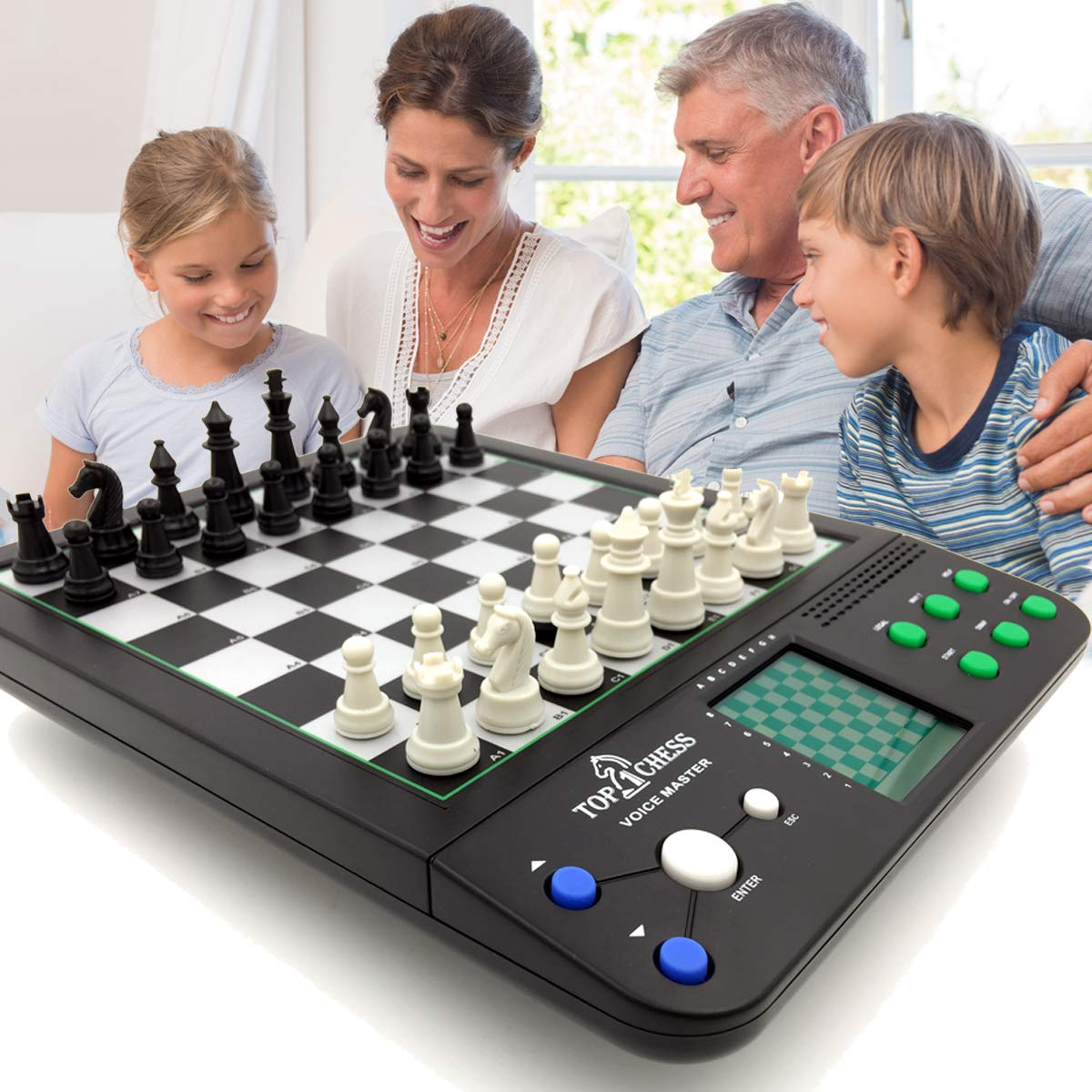Top 1 Chess Set Board Game, Electronic Voice Chess Academy